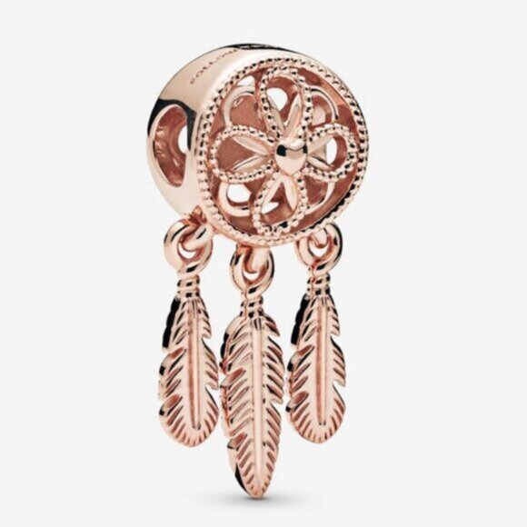 Pandora Rose Gold Spiritual Dreamcatcher Charm - Picture 1 of 4
